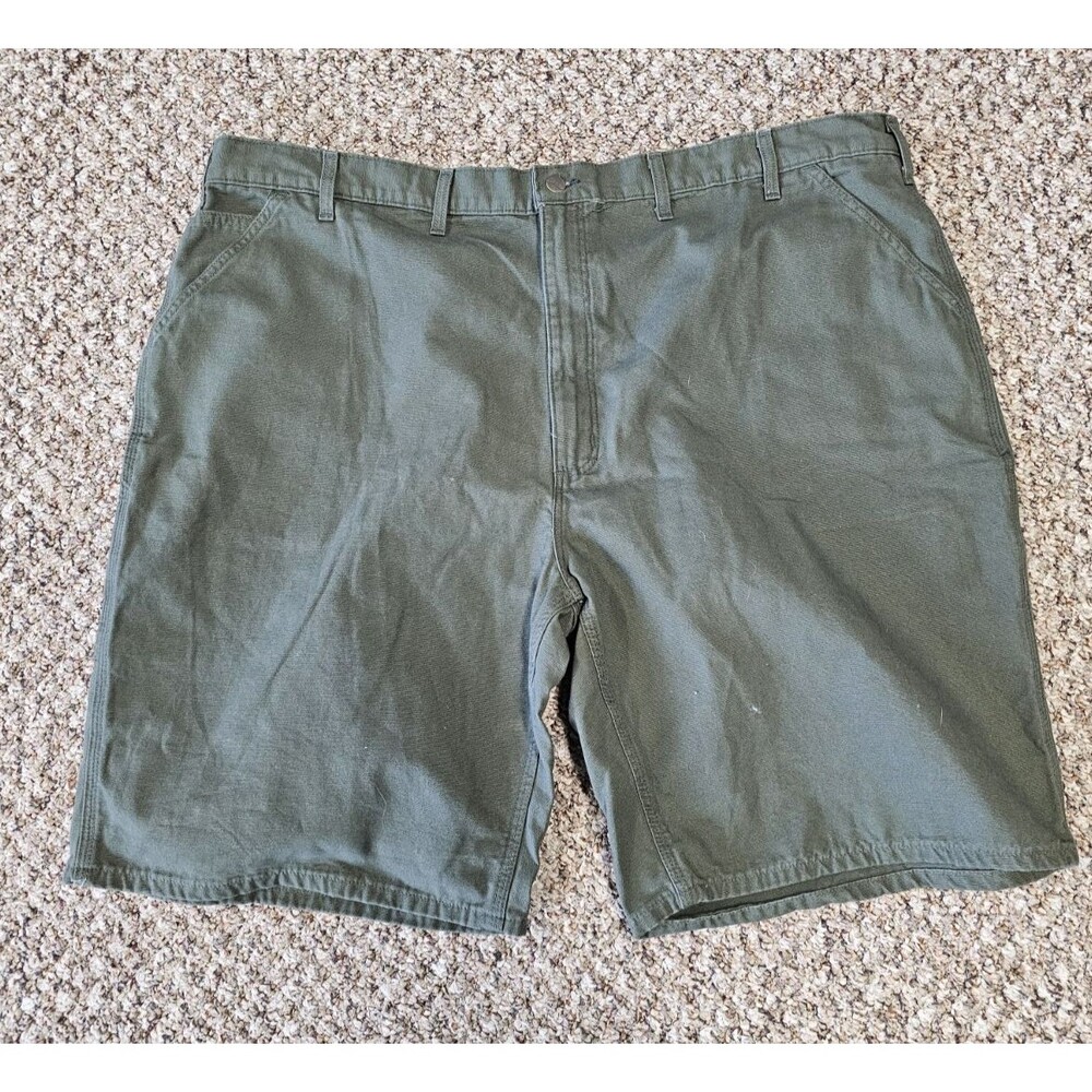 Carhartt Shorts Adult 48 Green Carpenter Original Fit Workwear Moss Men's 11"